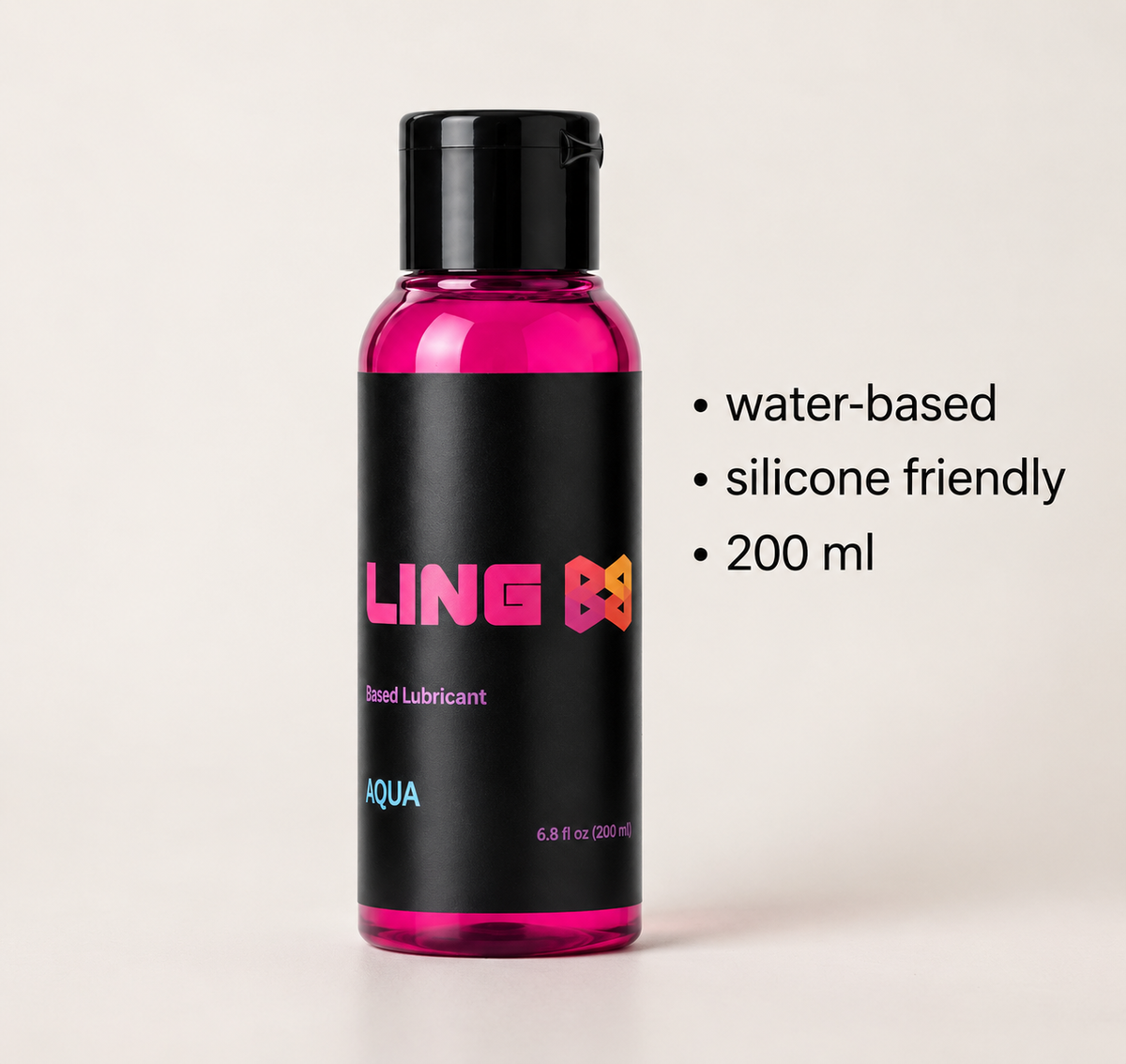 Lubrifiant Bum Bling - 200 ml - À base d'eau - Compatible avec le silicone