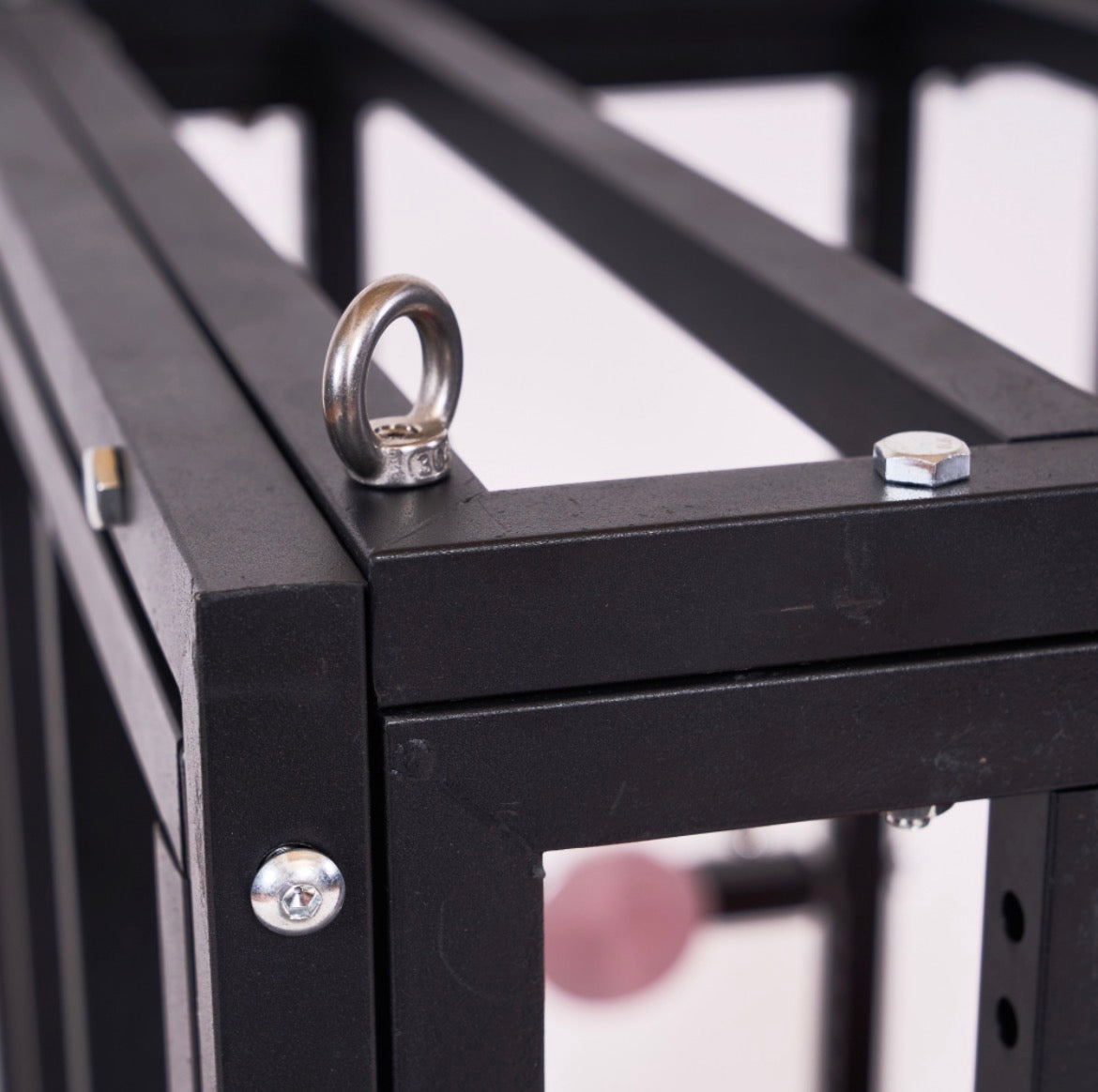 Cage BDSM premium sur roulettes – Cage de bondage en acier avec verrouillage