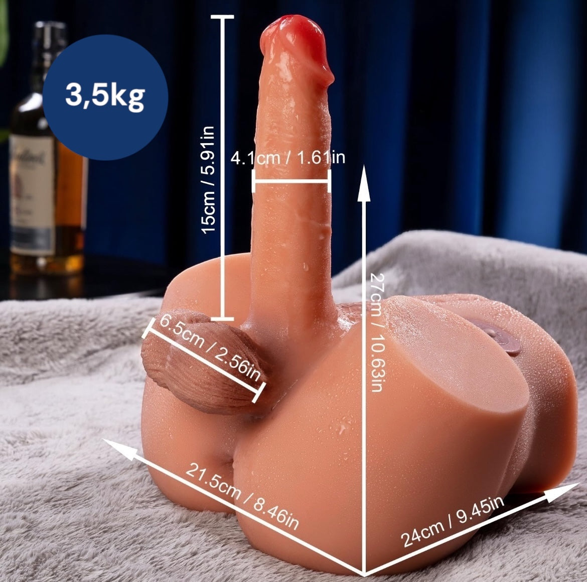 Torse sexuel Marcel - Électrique - Godemichet vibrant