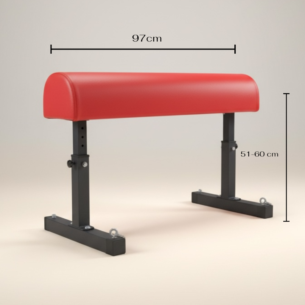 Banc de bondage BDSM avec entrave pour cheville – Banc de fessée rouge en acier et similicuir PU
