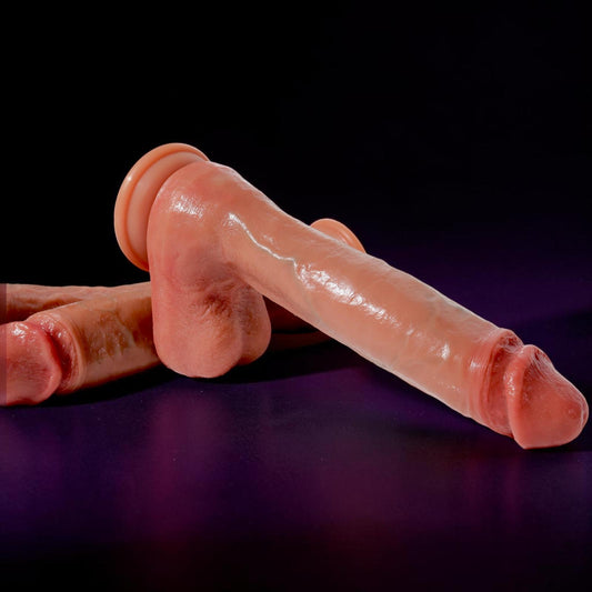 Godemichet réaliste en silicone - Godemichet à ventouse